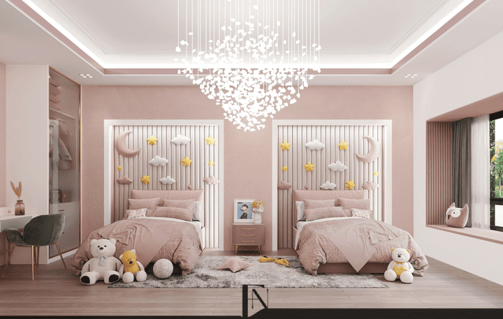 girls bedroom /غرفة نوم بنات