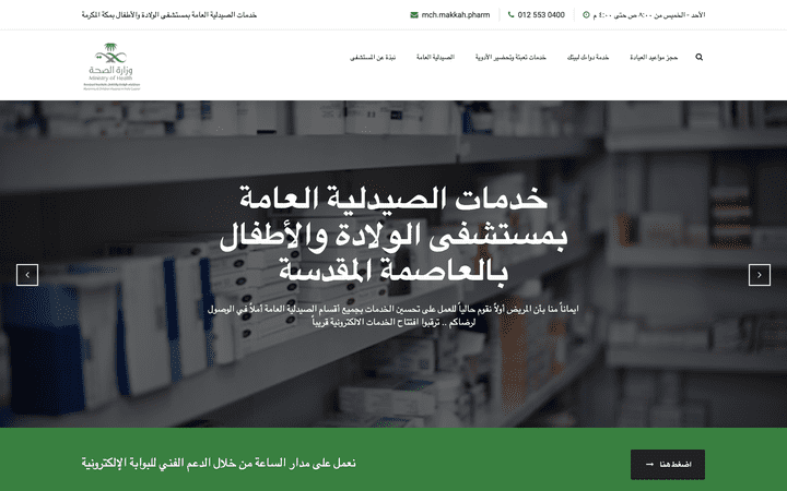 Project No.11767 Health Policy and MCH Pharmacy Services platform