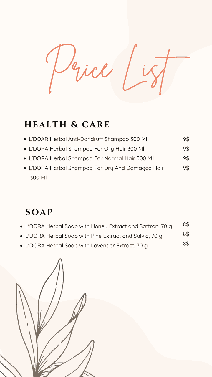 Price list