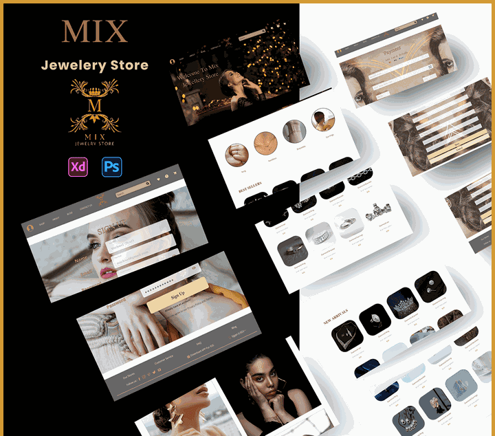 MIX Jewelry Store Website