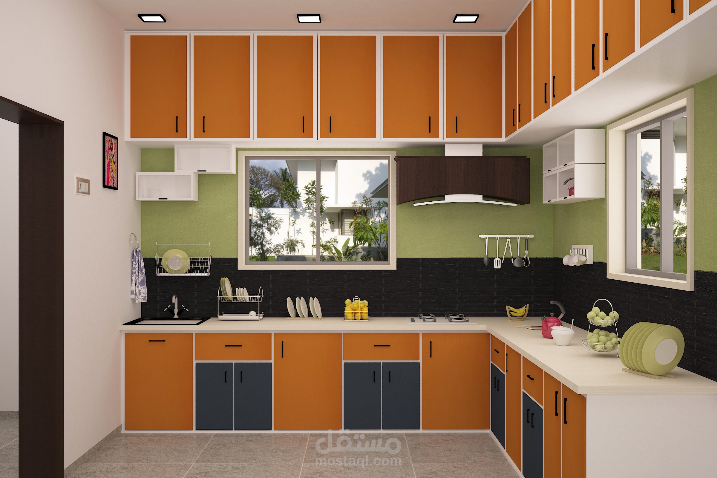 تصميم داخلي لمطبخ مودرن