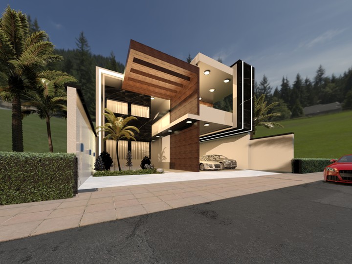 مشروع تصميم معماري لواجهات فيلتين