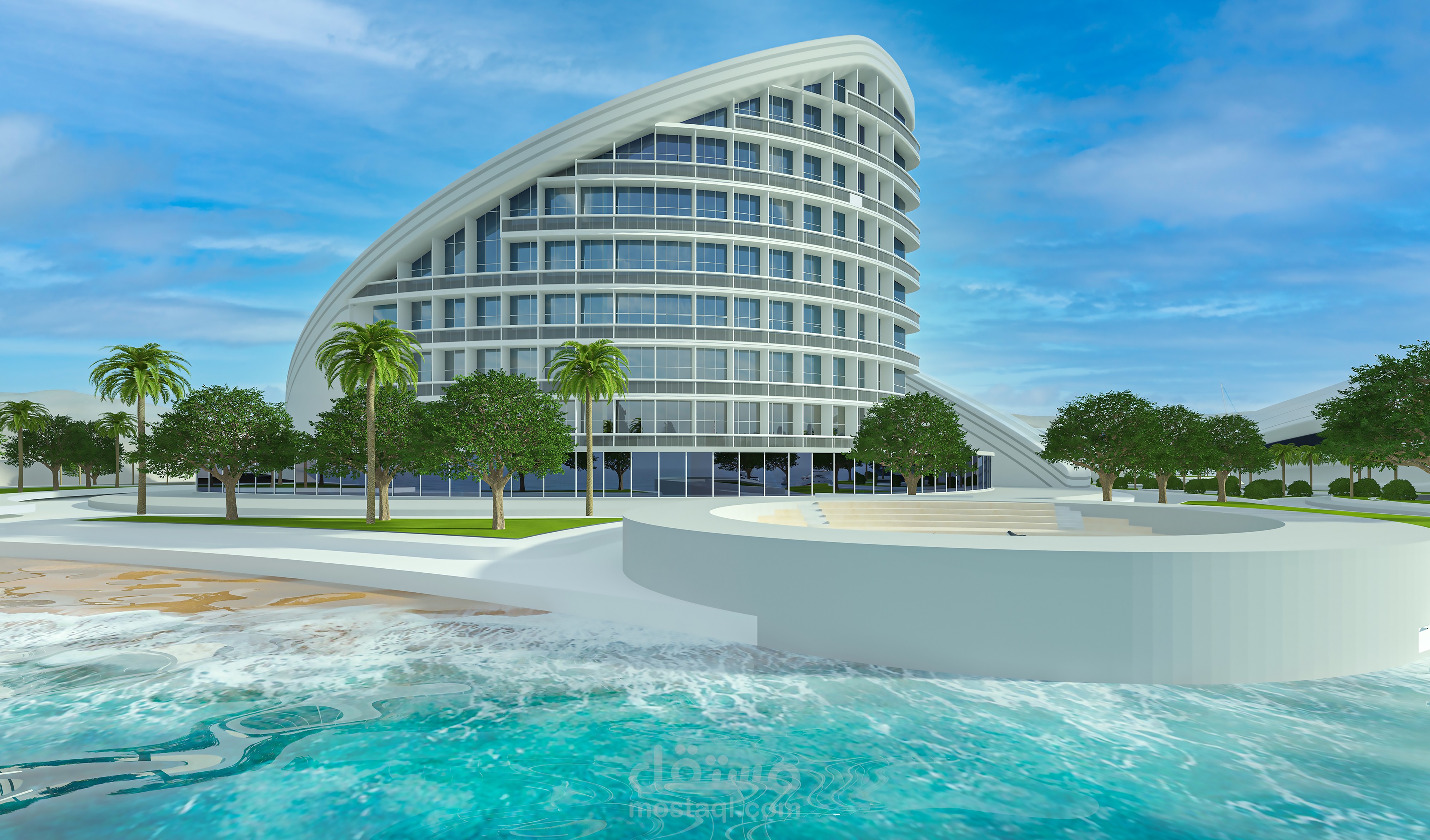 تصميم معمارى خارجى وحلول وظيفية للفراغات