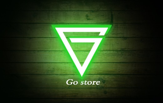شعار ل محل Go store لبيع معدات الانارة والاضواء والديكورات المضيئة
