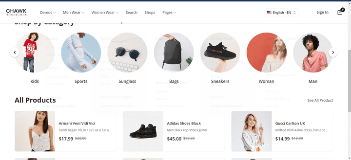 تطبيق Ecommerce باستخدام ريأكت وnextjs