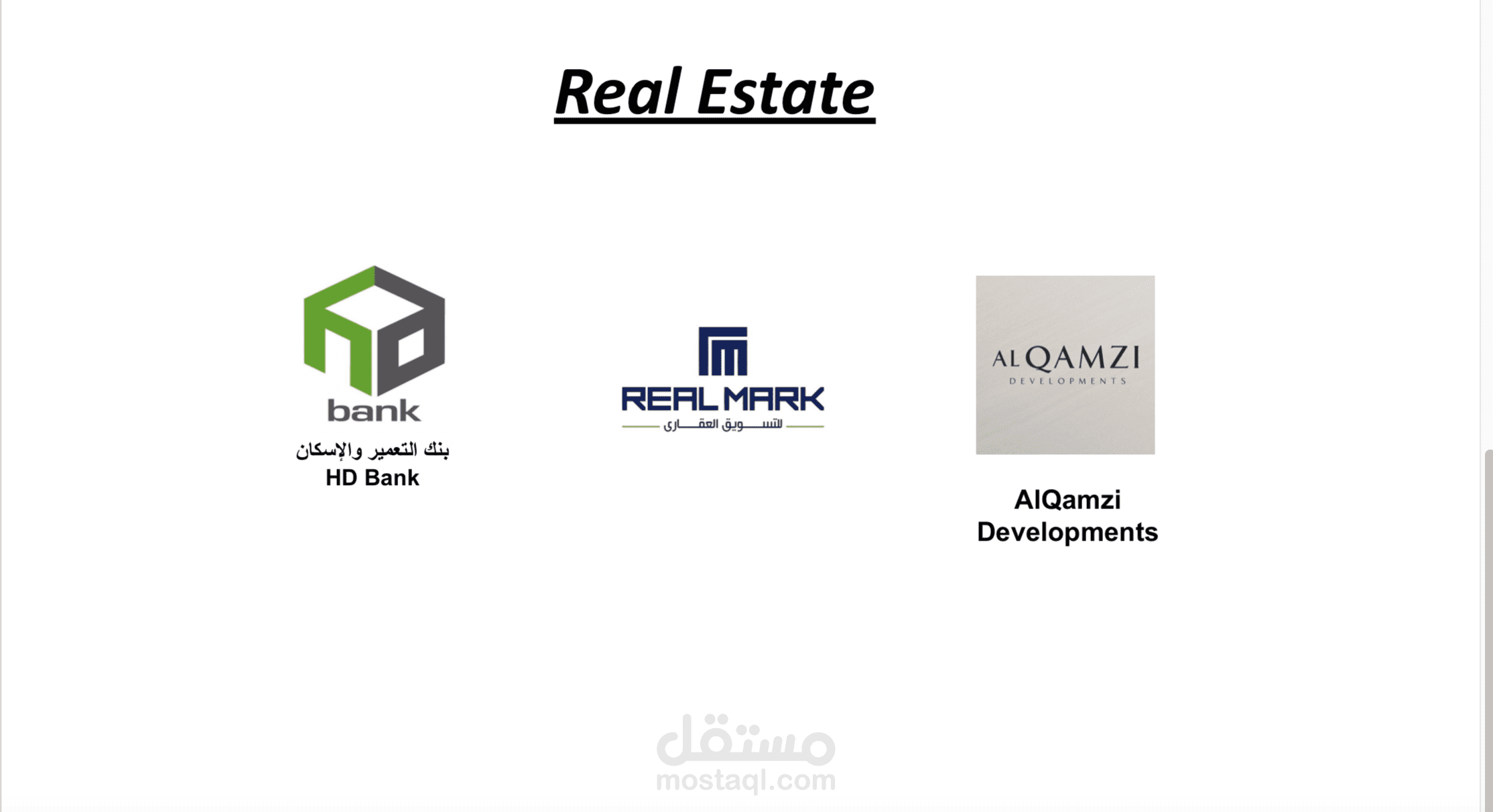 Real Estate Accounts