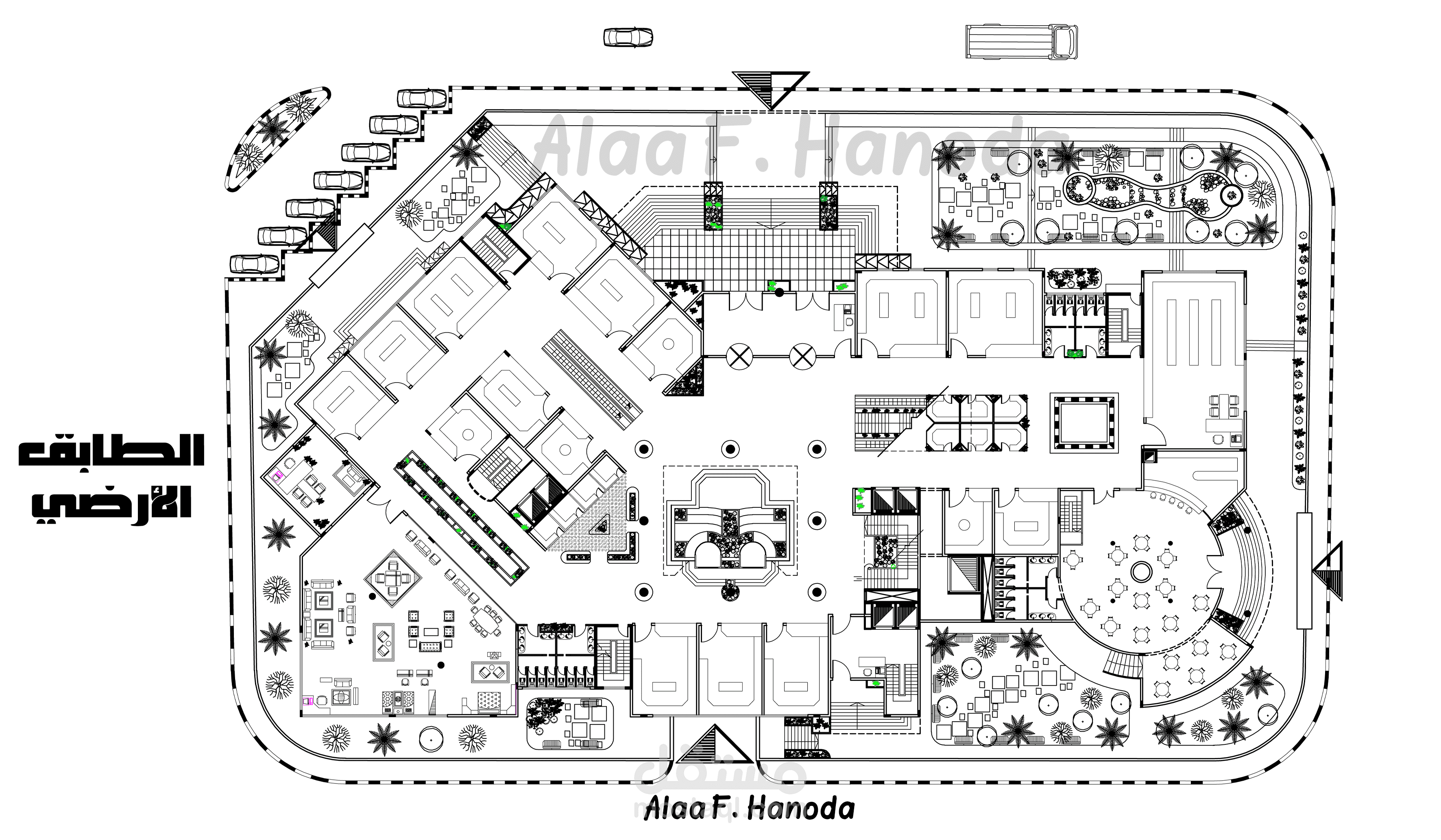 تصميم مركز تجاري إداري