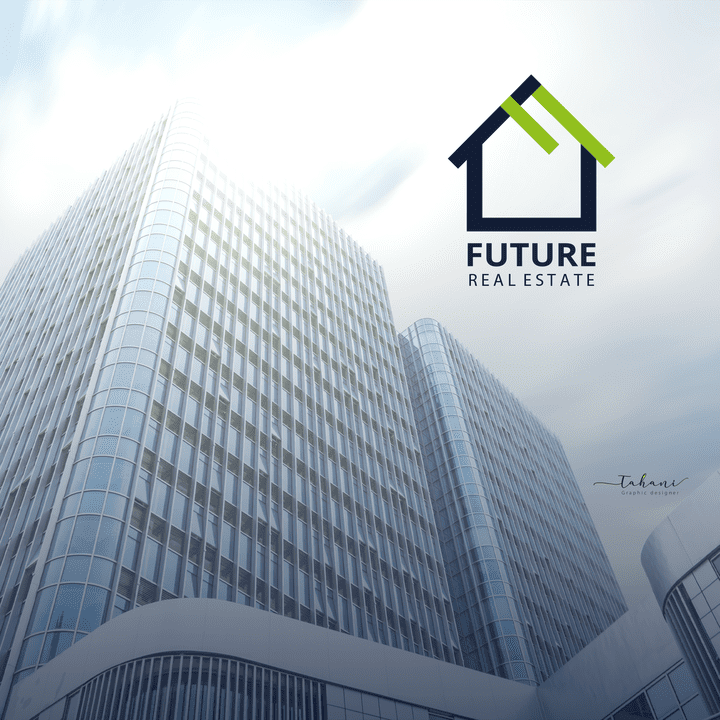 لوجو وهوية بصرية لشركة المستقبل للعقارات _  FUTURE REAL ESTATE