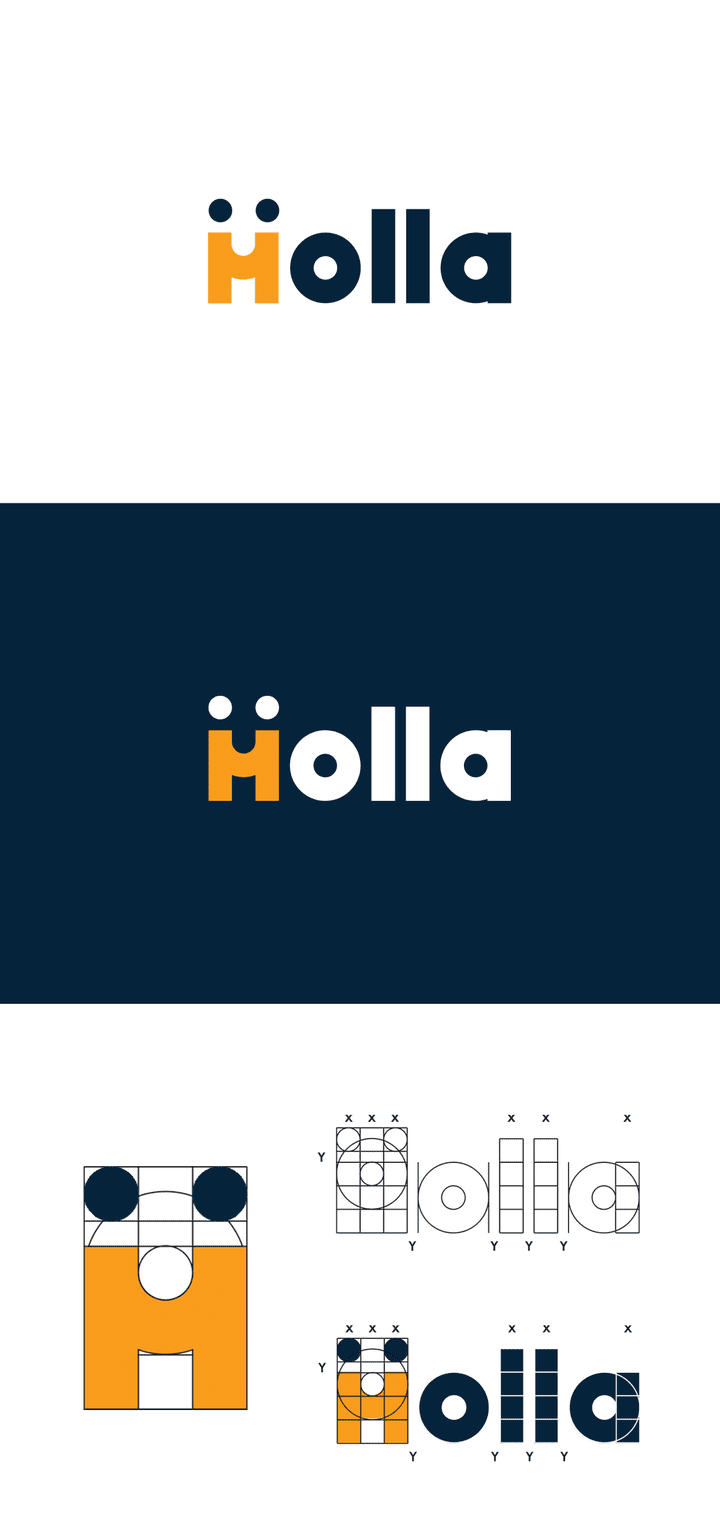 هوية بصرية ل holla