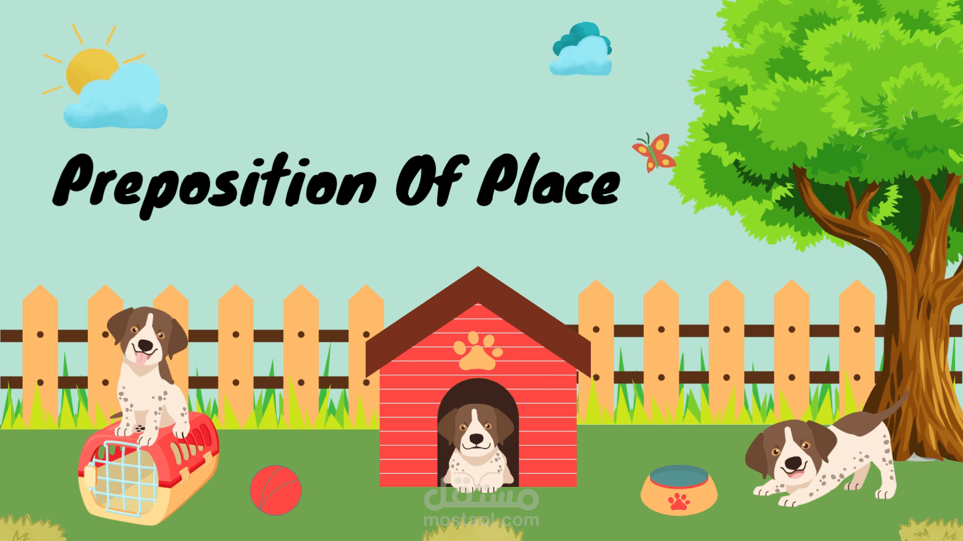 Prepositions of Place\حروف الجر في اللغة الانجليزية بطريقة ممتعة وسهلة