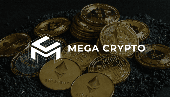 تصميم شعار لموقع Mega Crypto