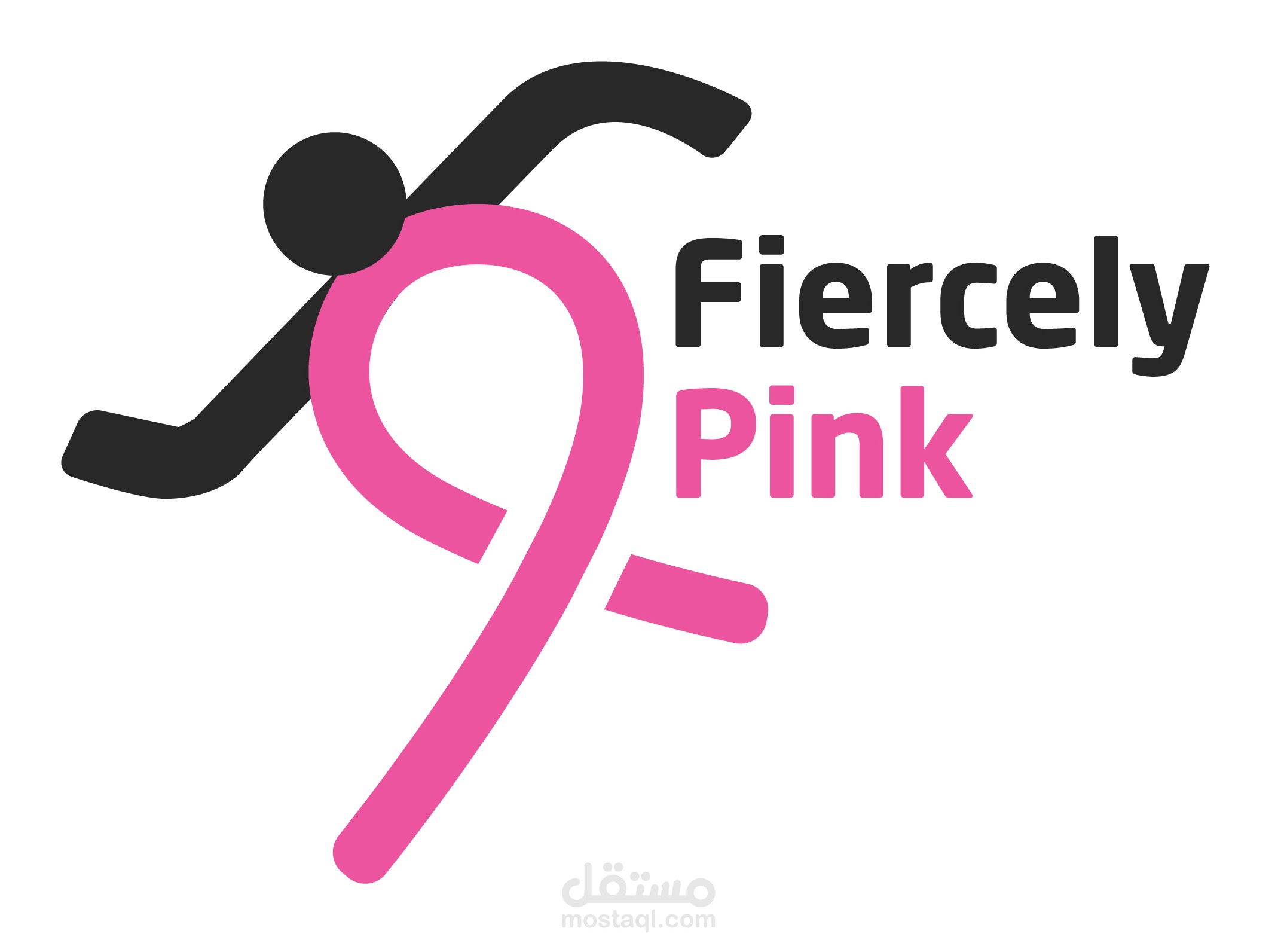 Fiercely pink Logo