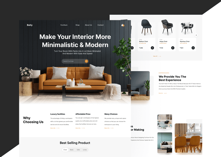 Baity - Furniture Landing Page