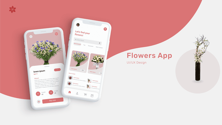 Flowers App design