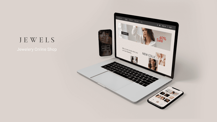 Jewelry  E-commerce Web & Mobile App Ui design