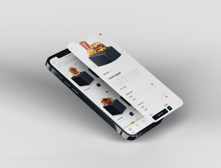 Food Delivery App Design - UI