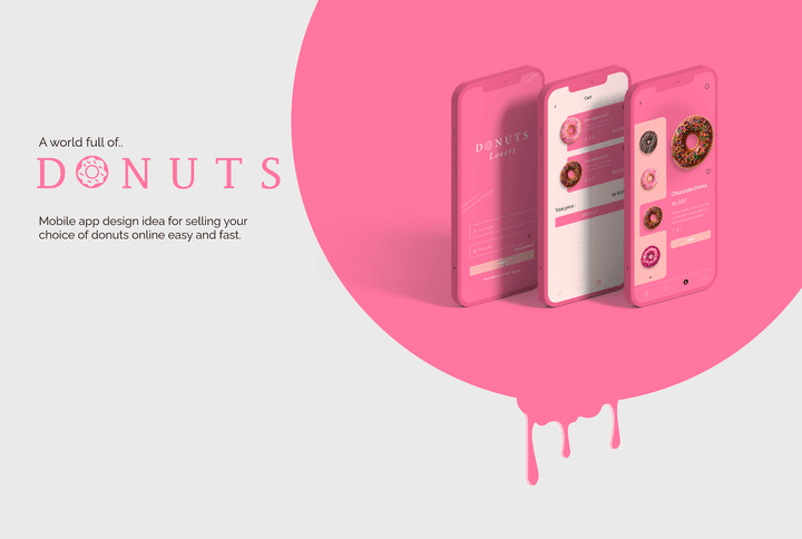 Donuts App design - UI