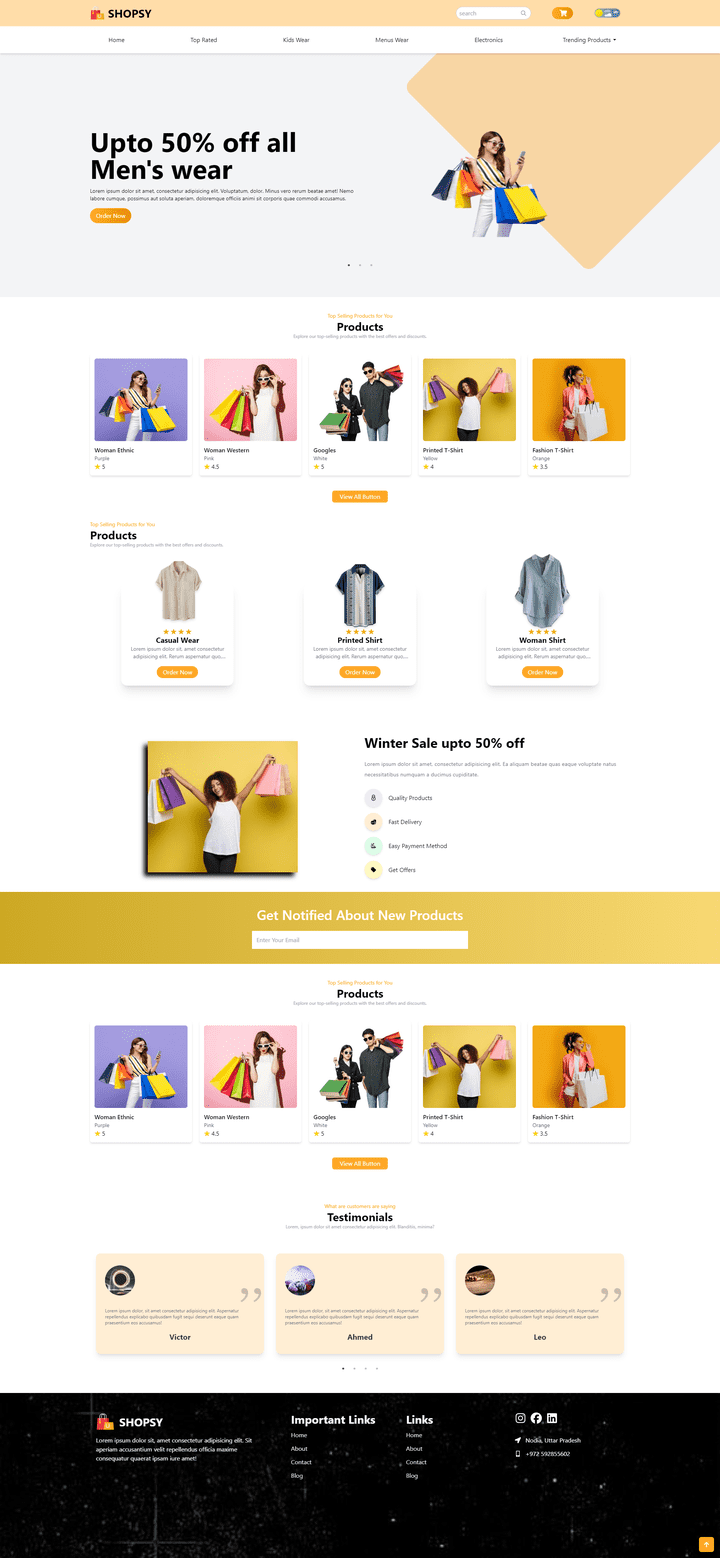 online shop using by React