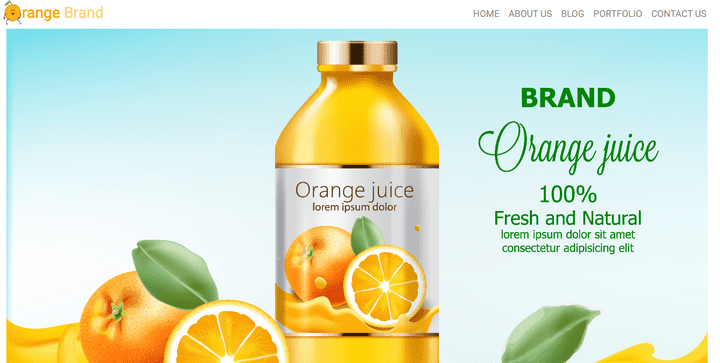 Orang Juice website