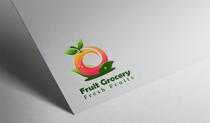 تصميم شعار بقالة خضار وفواكه logo design Grocery