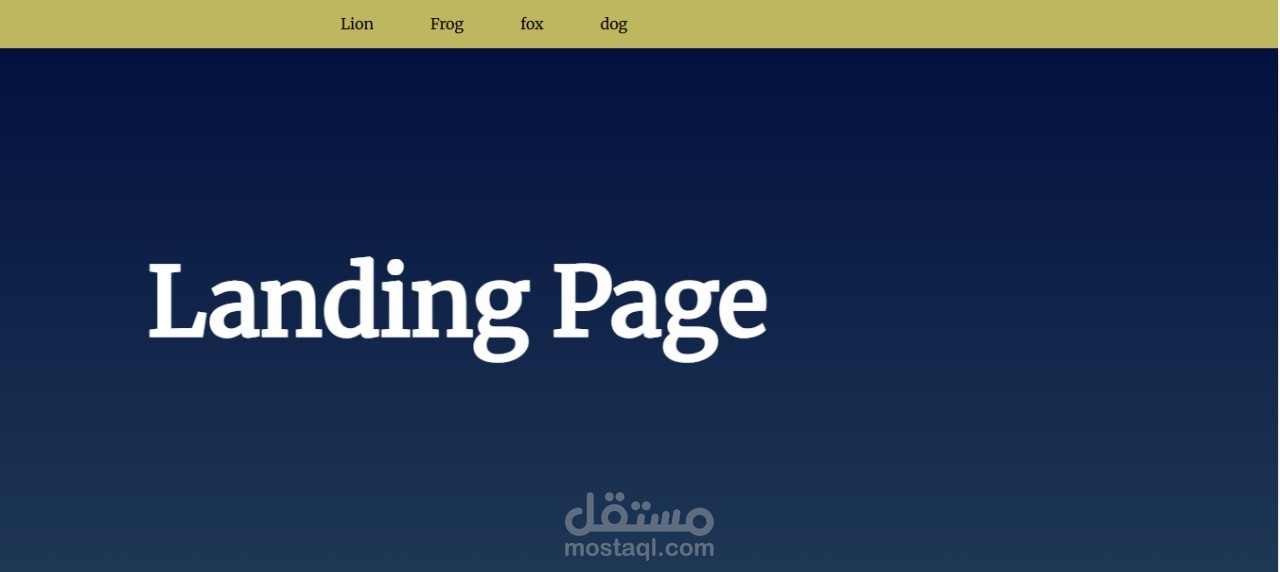 Simple Landing Page