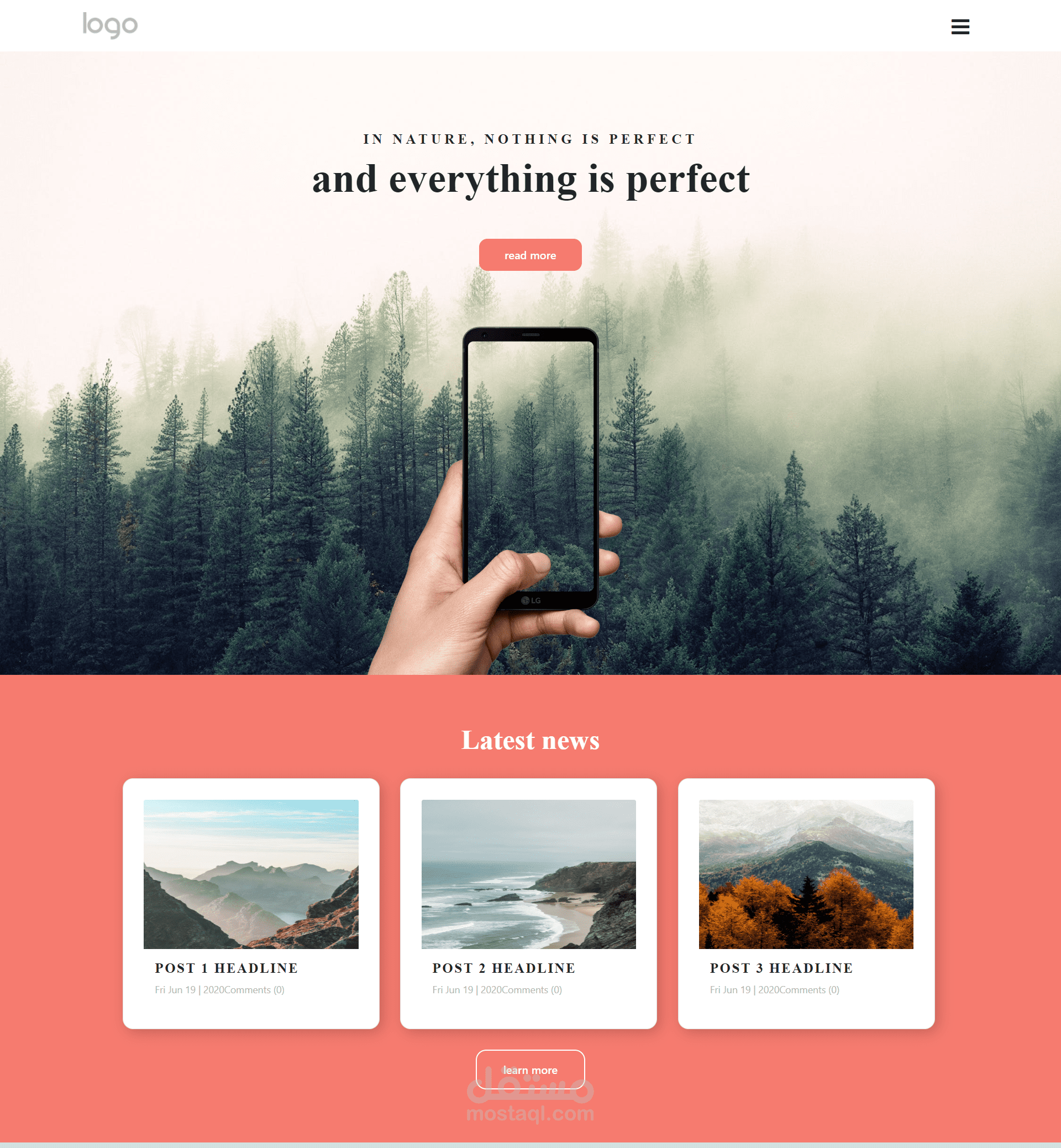 home page of nature travel