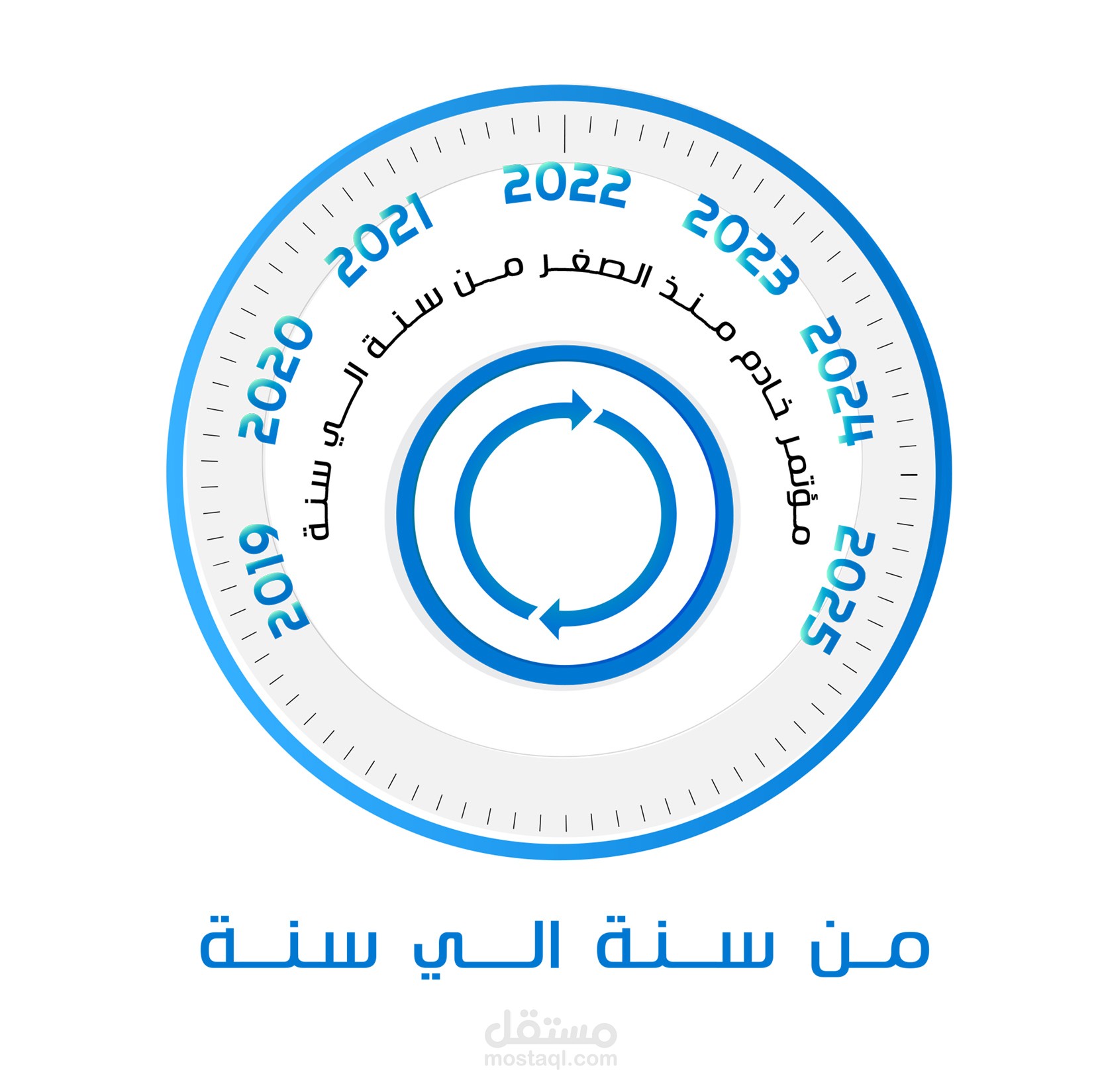 لوجو بعنوان من سنة الي سنة