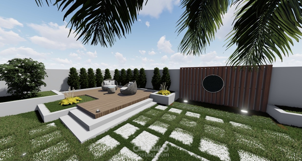 House garden حديقة منزلية