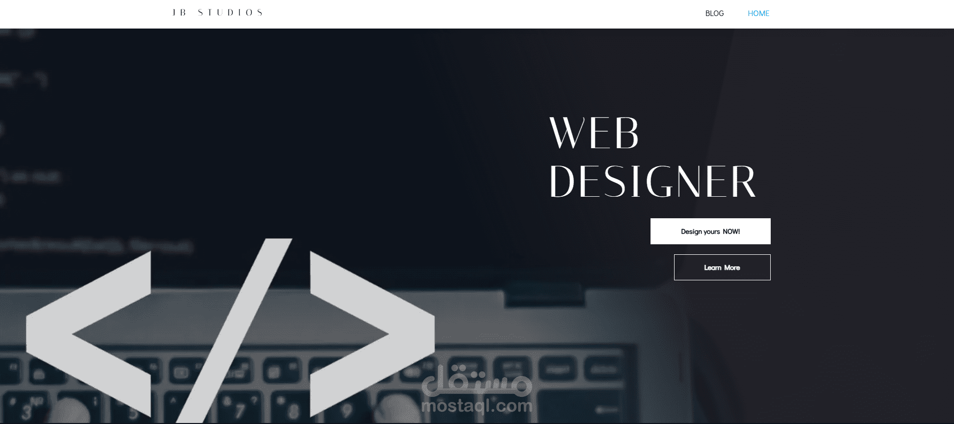تصميم وتطوير موقع تعريفي احترافي لـ Jb Studios باستخدام WordPress