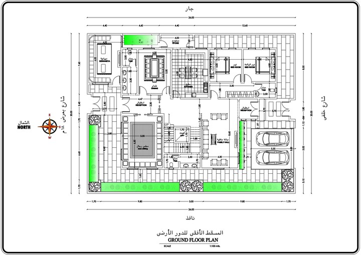 تصميم معمارى فيلا سكنية فى السعودية