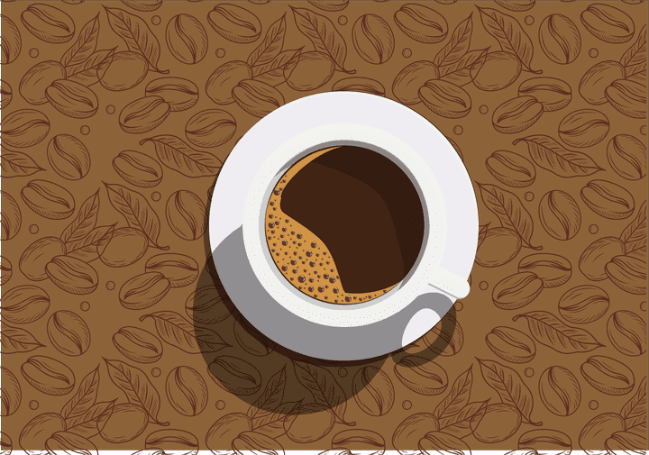 a cup of coffee