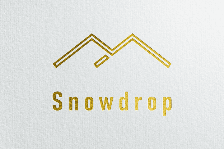 شعار "Snowdrop" لشركة بيع ادوات التزلج على الجليد