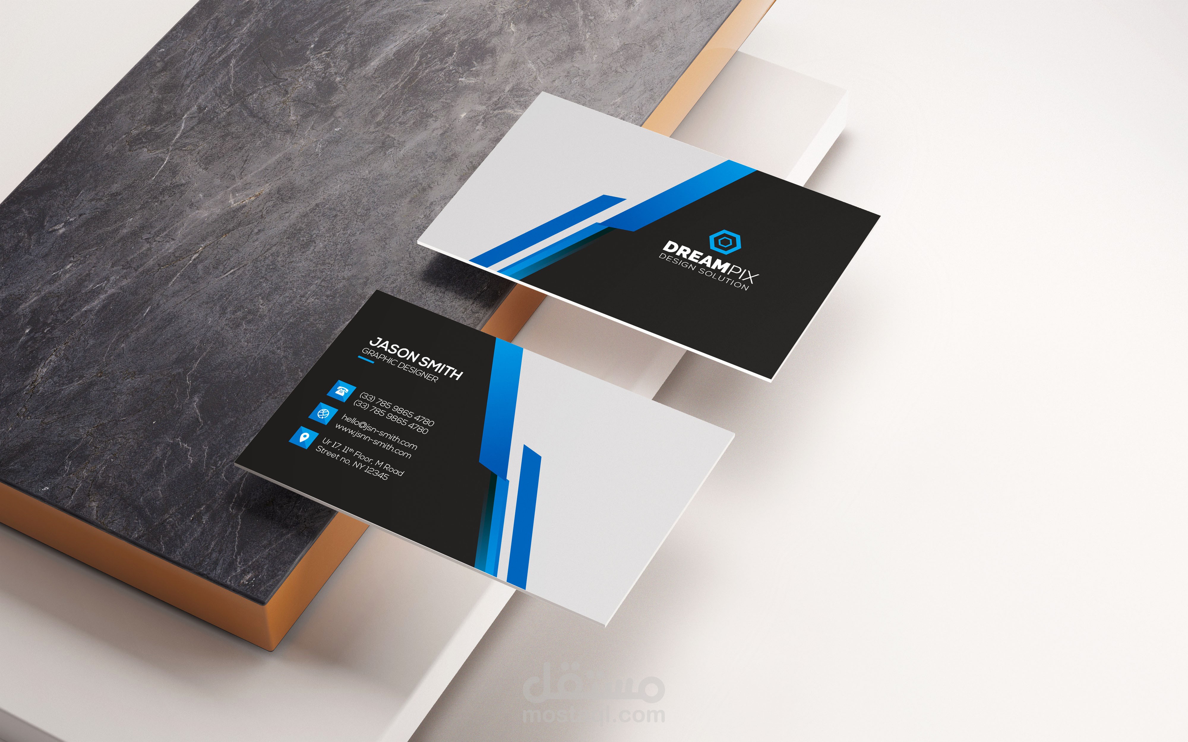 تصميم بطاقة أعمال - بزنس كارد - ( Business card )