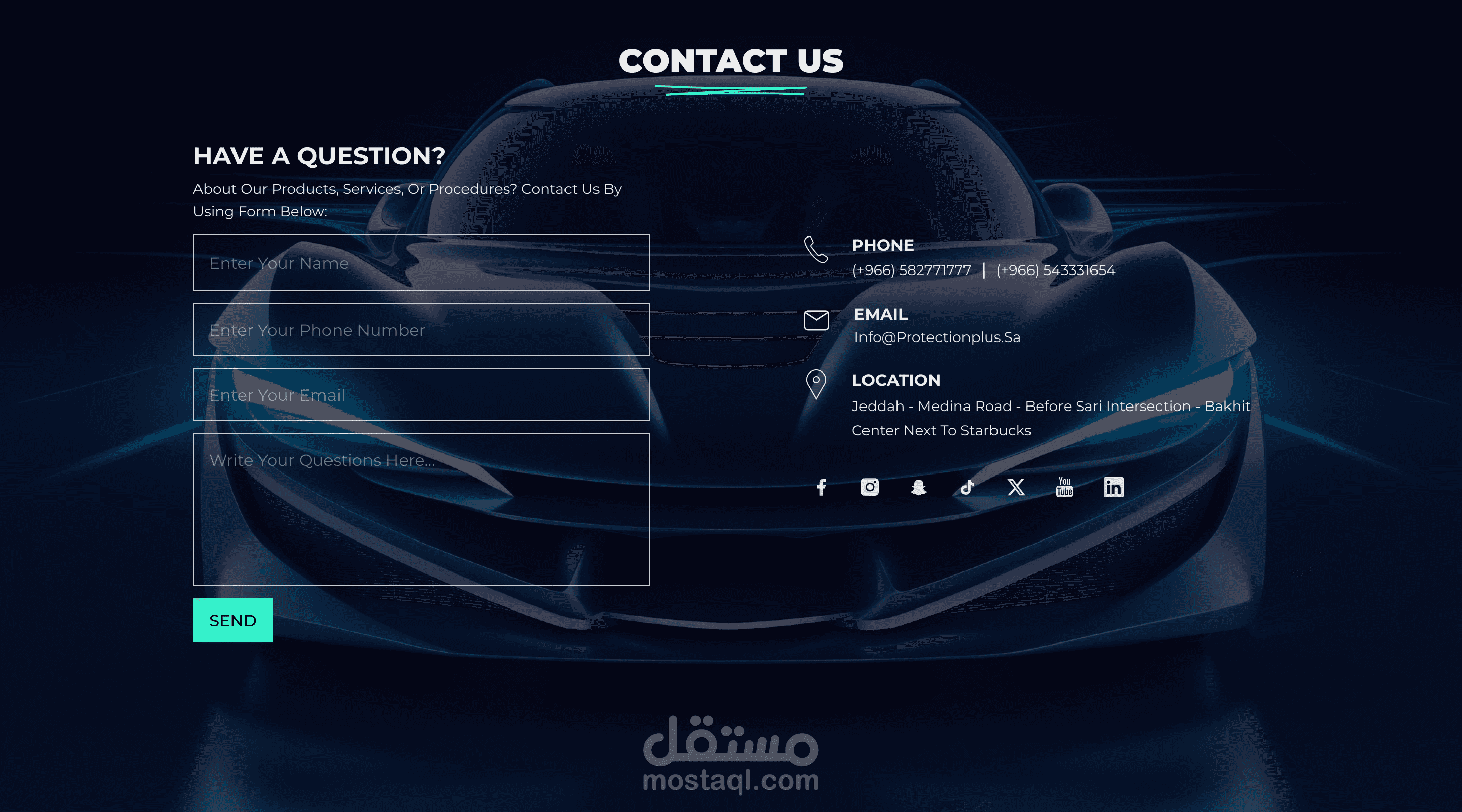 Contact Us Section