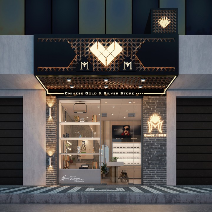 Accessories Shop Elevation Design