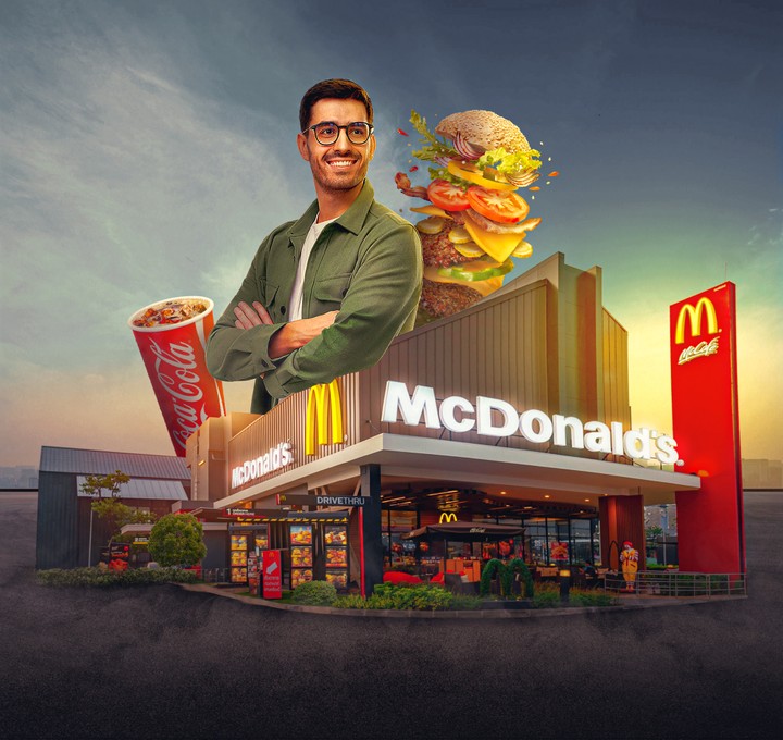 تصميم سوشيل ميديا لمطعم McDonald's