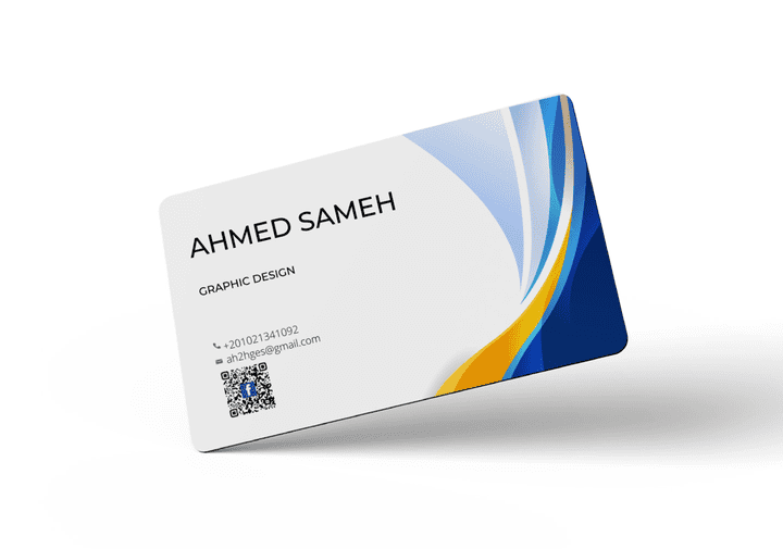 عمل business card وعمل mockup