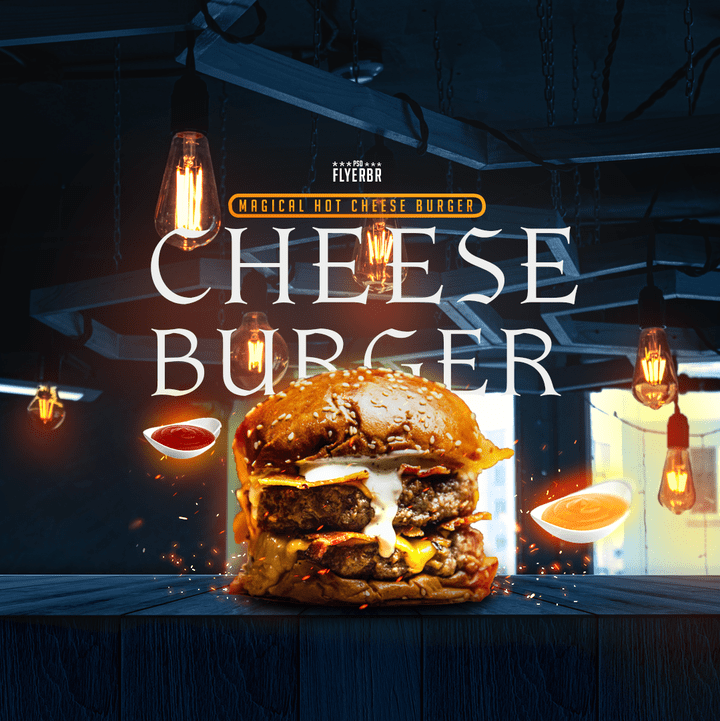 تصميم اعلان برجر Burger