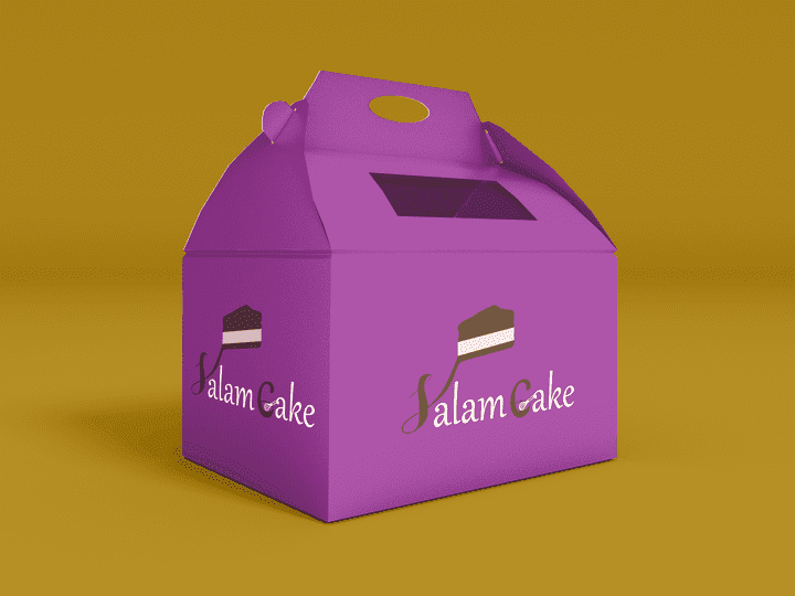 تصميم شعار لمحل كيك باسم salam cake