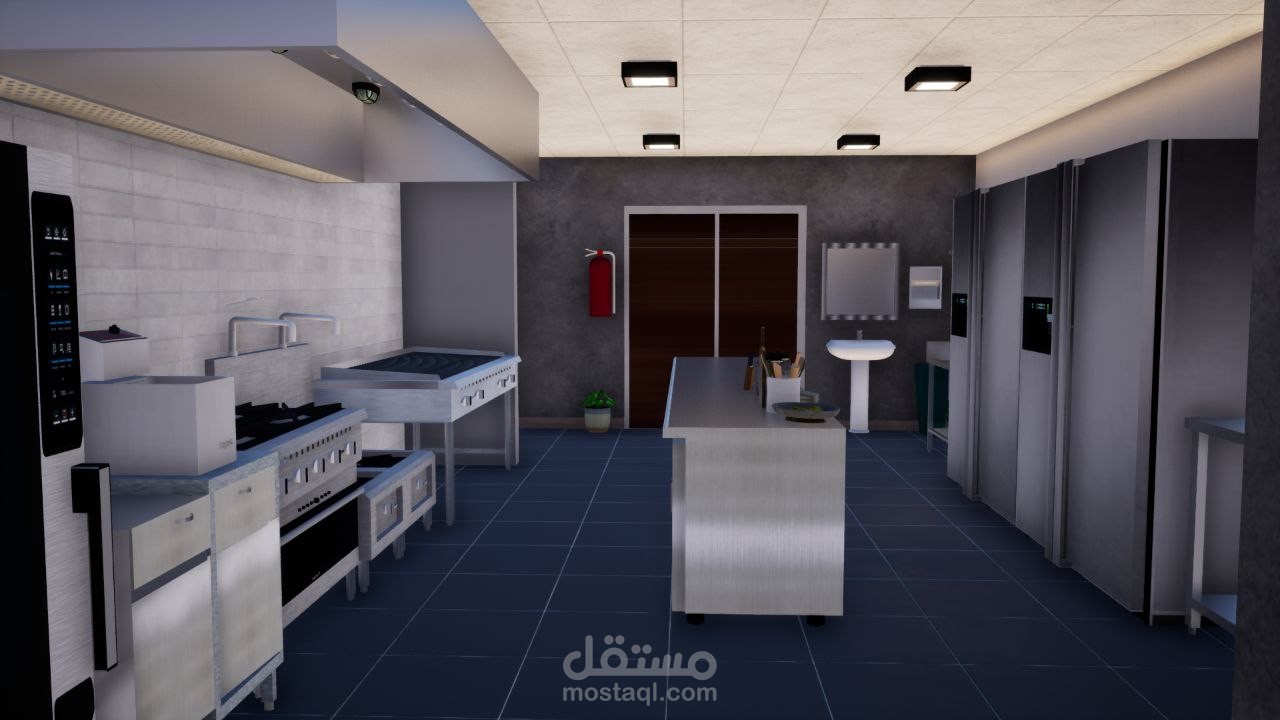 commercial kitchen