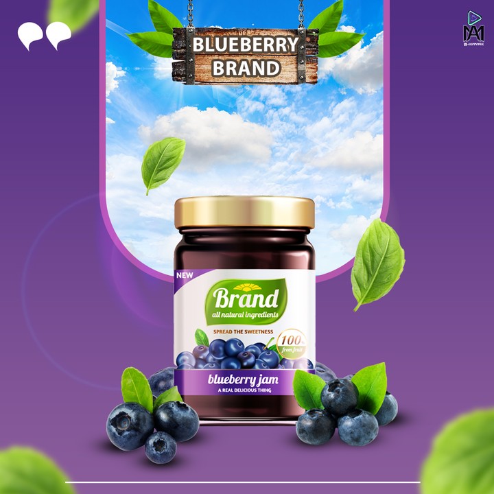 تصميم مربى blueberry