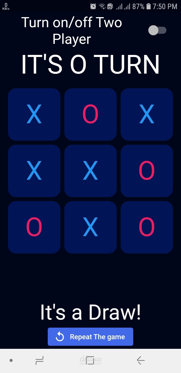 Android Application TicTacGame