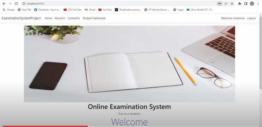 نظام اختبارات طلاب المدارس(Online Examination System)