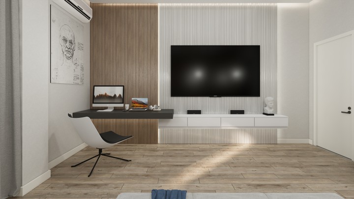 TV wall  Master Bedroom