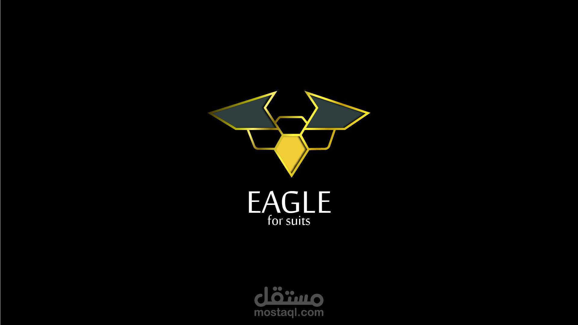 تصميم هوية بصرية لشركة eagle لبيع البدل الكلاسيكية