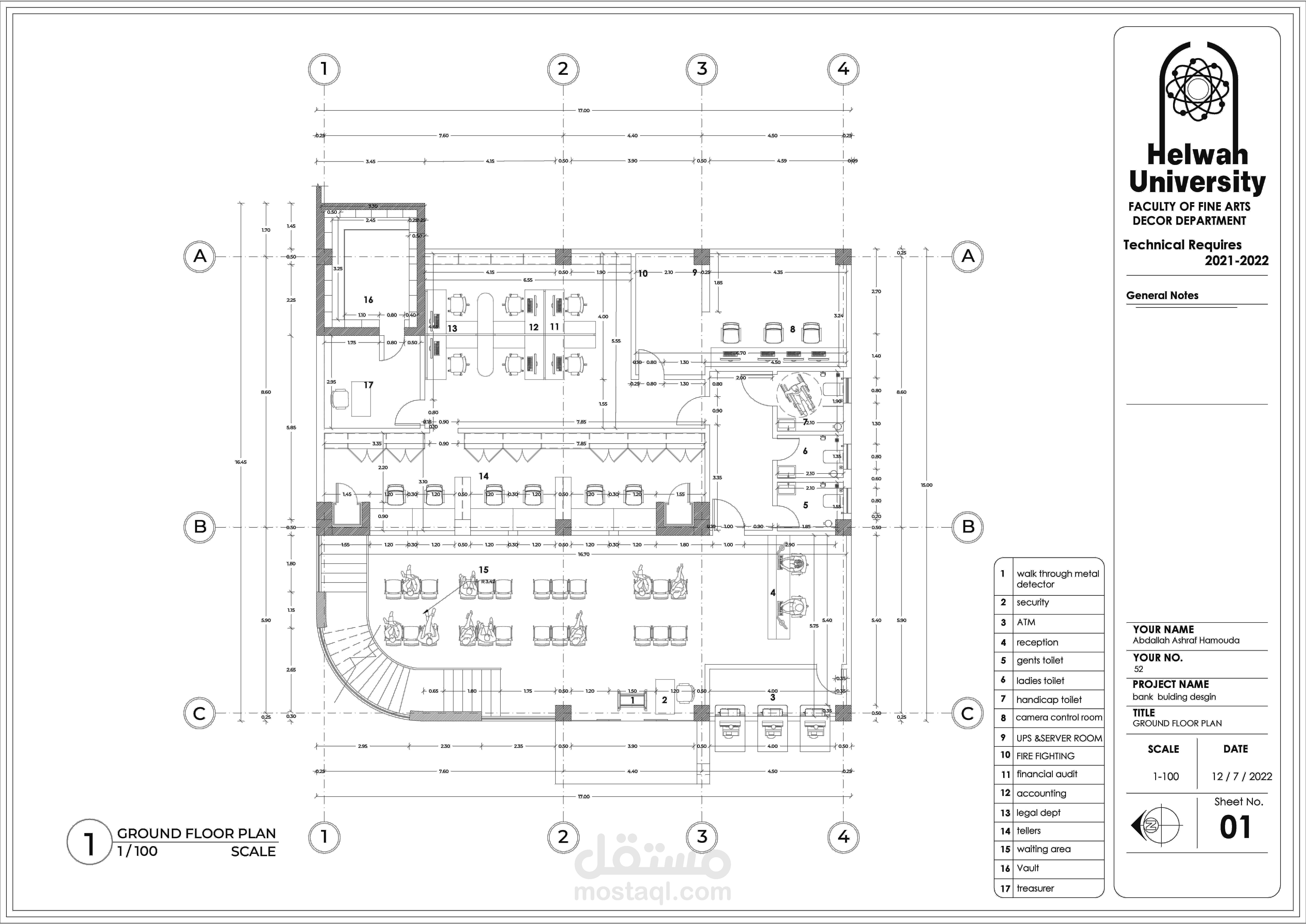 تصميم مخططات تنفيذية لبنك  CIB