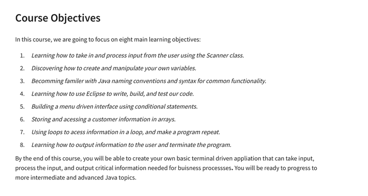 HTML table