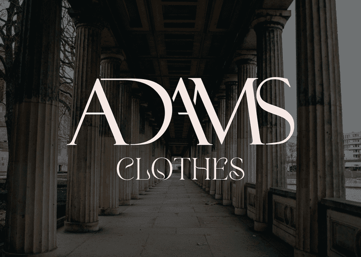 ADAMS clothing brand logo