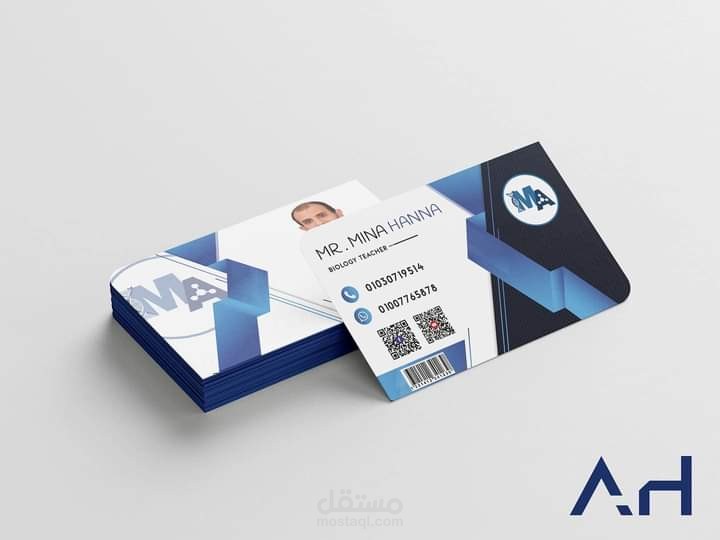 قمت بتصميم بطاقات دعايه وبطاقات شخصية علي اعلي مستوي