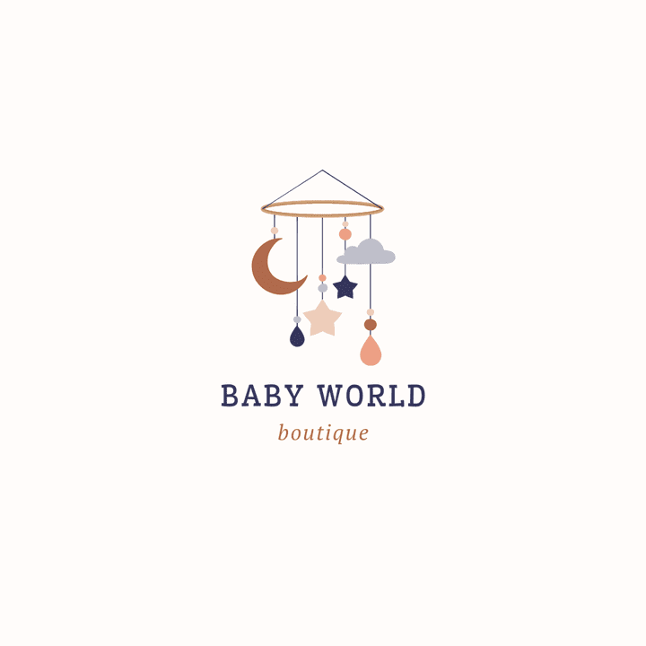 modern logo design of fashion modern and elegent for baby store